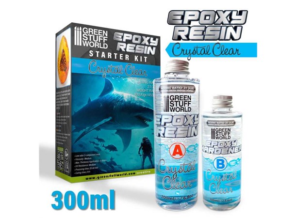 Epoxy Resin Starter Kit Crystal Clear Green Stuff World