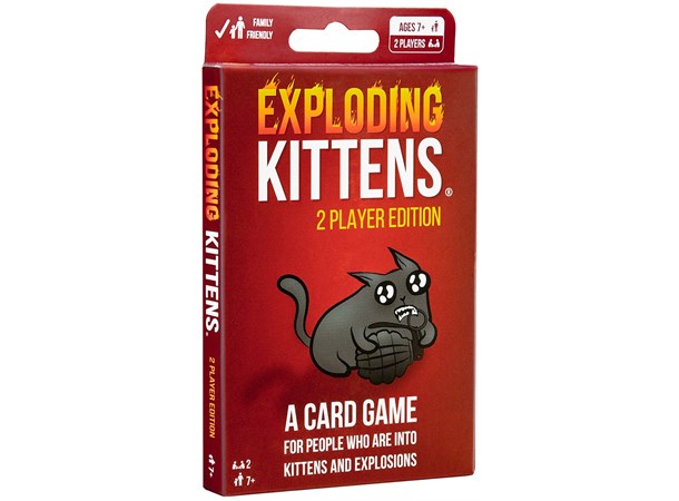 Exploding Kittens 2 Player Ed Kortspill