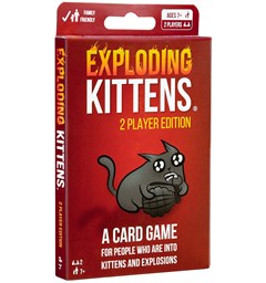 Exploding Kittens 2 Player Ed Kortspill