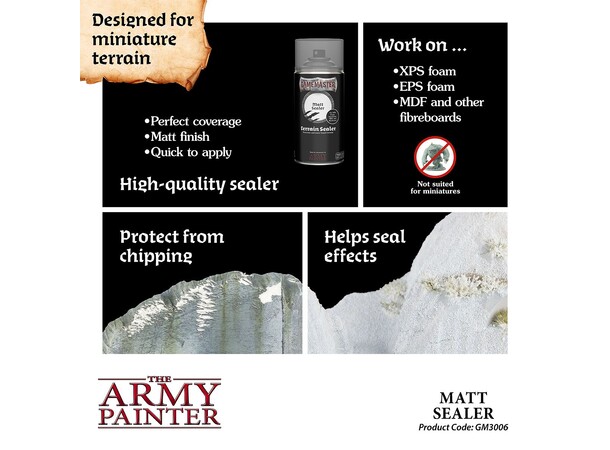 GameMaster Matt Sealer The Army Painter Terrain Sealer 300ml 