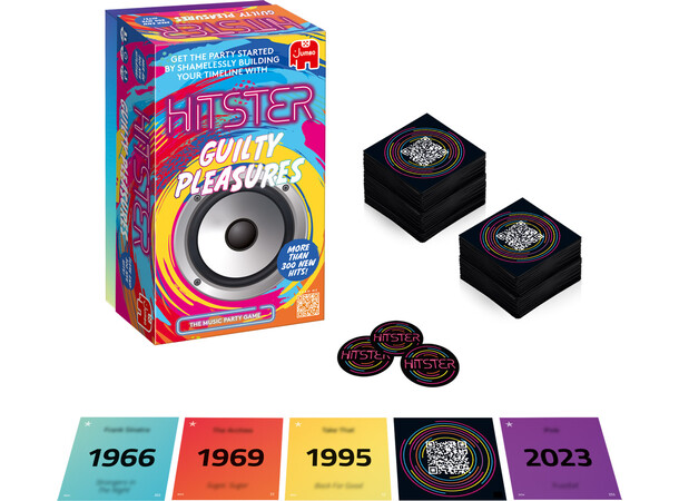 Hitster Guilty Pleasures Partyspel Svensk utgåva 