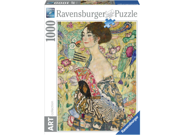 Klimt Lady With a Fan 1000 bitar Pussel - Ravensburger Puzzle 