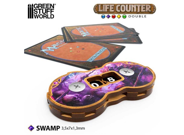 MTG Life Counter Swamp För Magic the Gathering, D&D, Warhammer 
