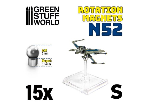 Magneter m/ rotasjon - Small Green Stuff World Rotation Magnets