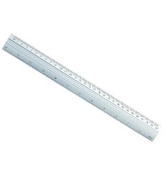Metal Ruler Aluminium Linjal 30cm