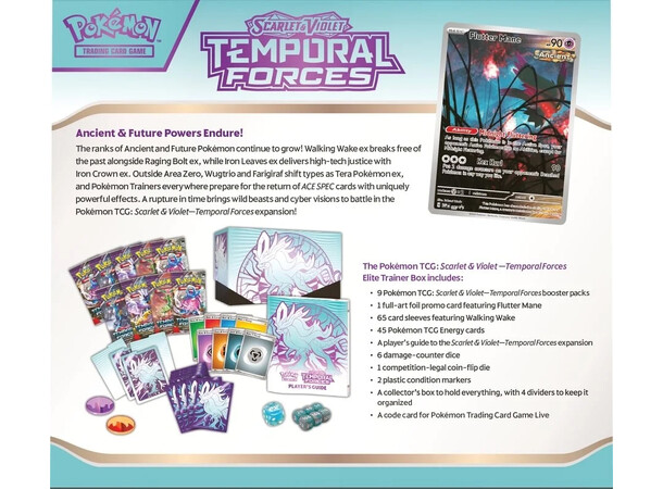 Pokemon Temporal Forces Elite Trainer#1 TURKIS BOKS - Flutter Mane 