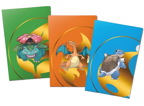 Pokemon Tournament Folios 3-Pack #1 Charizard, Blastoise, Venusaur 