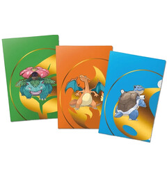 Pokemon Tournament Folios 3-Pack #1 Charizard, Blastoise, Venusaur