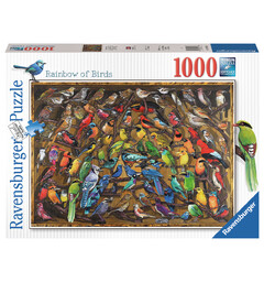 Rainbow of Birds 1000 biter Puslespill Ravensburger Puzzle