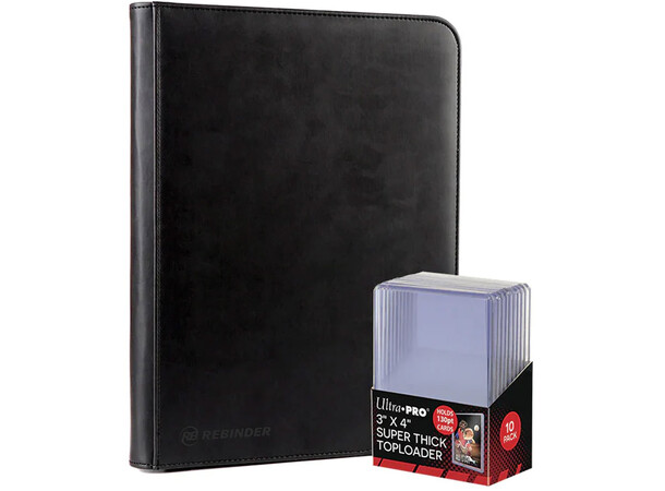 Rebinder Toploader Binder 9-Pocket Black 