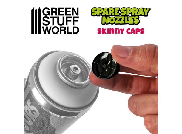 Skinny Spray Caps (6 stk) Green Stuff World