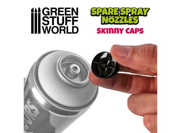 Standard Spray Caps (6 stk) - Black Green Stuff World 