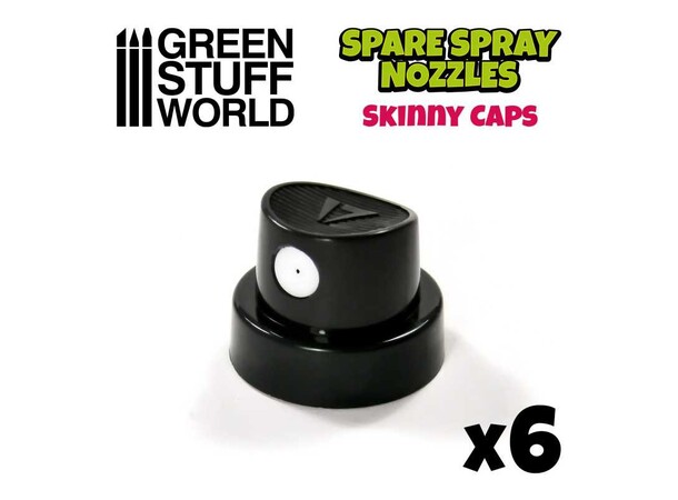 Standard Spray Caps (6 stk) - Black Green Stuff World 