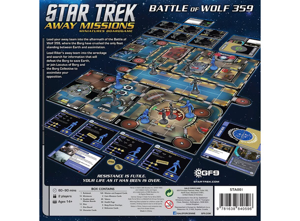 Star Trek Away Missions Brädspel Core Box - Battle of Wolf 359 