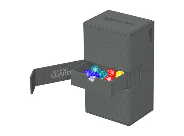 Twin Flip N Tray 200+ Grå Ultimate Guard - Monocolor 
