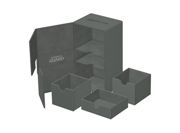 Twin Flip N Tray 200+ Grå Ultimate Guard - Monocolor 