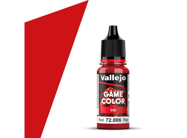 Vallejo Game Color Red 18ml - Ink 