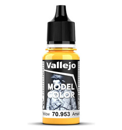 Vallejo Model Color Flat Yellow Tilsvarer 4642AP|4645AP|4721AP|XF-2
