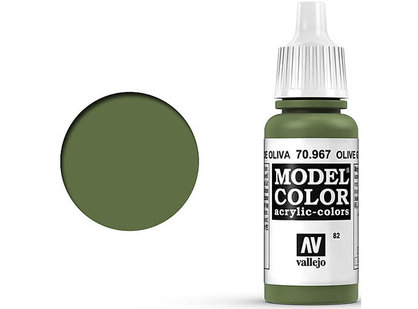 Vallejo Model Color Olive Green 17ml Tilsvarer 4314AP