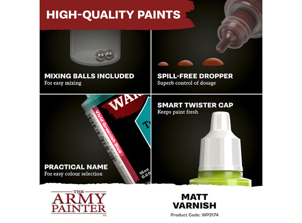 Warpaints Fanatic Matt Varnish Army Painter Effects