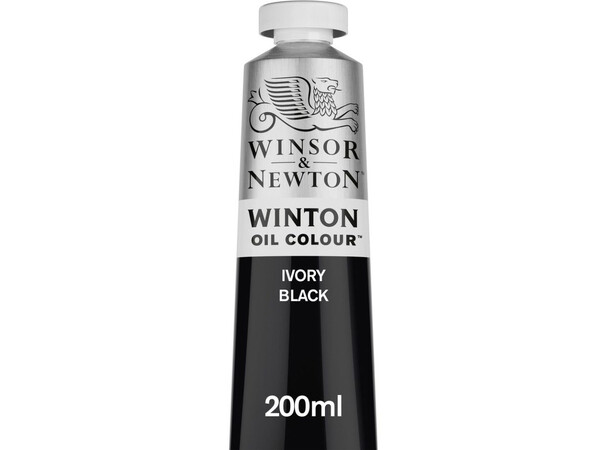 Winton Oil Colour Ivory Black 200ml Winsor & Newton