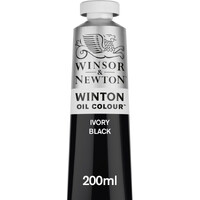 Winton Oil Colour Ivory Black 200ml Winsor & Newton
