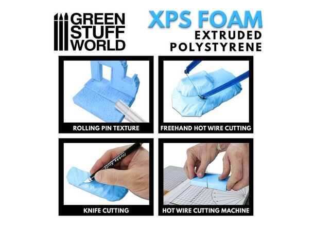 XPS Foam Extruded A4 200x300mm Green Stuff World 