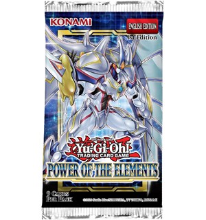 Yu Gi Oh Power of the Elements Booster 9 kort per pakke 