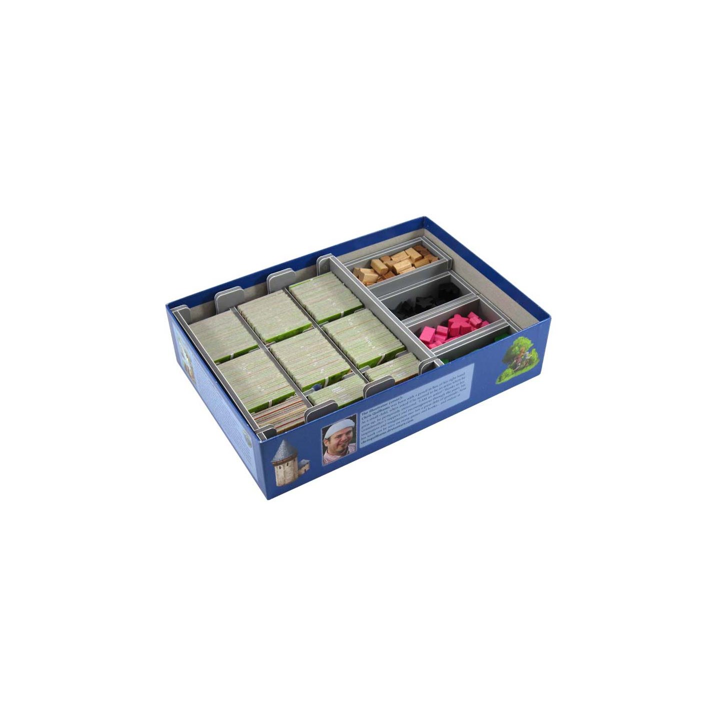 Carcassonne Insert (Fra Folded Space) Få system i spillboksen