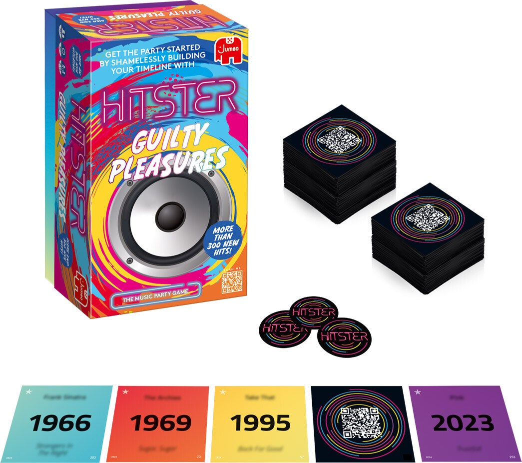 Hitster Guilty Pleasures Partyspill Norske regler