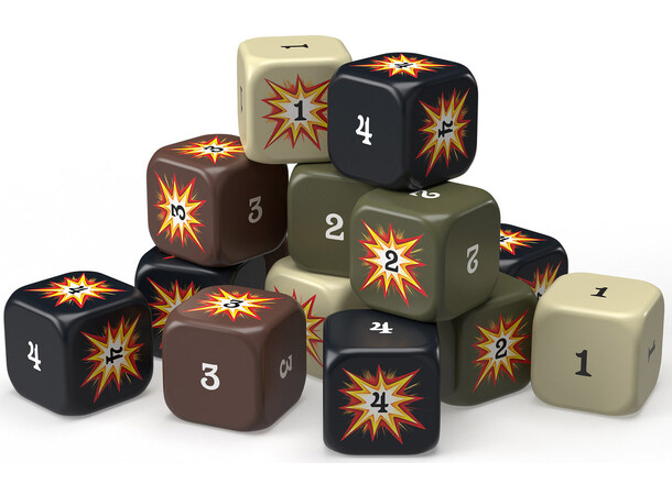 Axis & Allies Hit Dice - 72 stk 