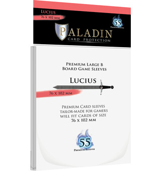 Brettspill Kortbeskyttere 55 stk 76x102 Paladin Lucius Large B