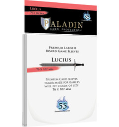 Brettspill Kortbeskyttere 55 stk 76x102 Paladin Lucius Large B