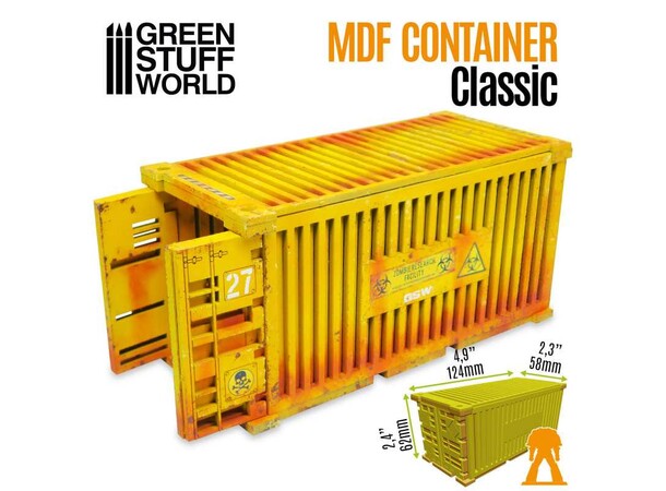 Classic Shipping Container (1 stk) Green Stuff World 