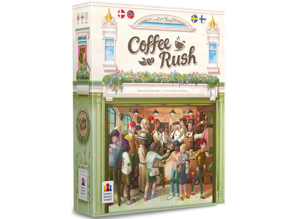 Coffee Rush Brettspill Norsk utgave