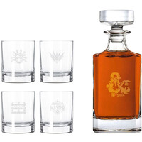 D&D Whiskey Sett - Glass + Karaffel Dungeons & Dragons