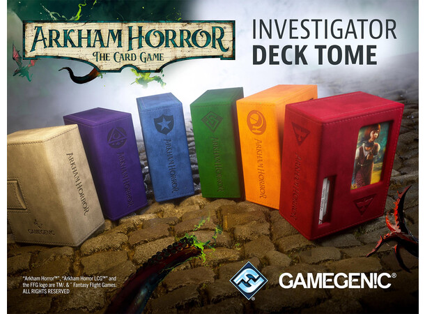 Deck Tome till Arkham Horror TCG - Red GameGenic Investigator Deck Tome 