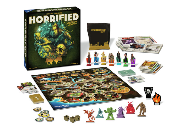 Horrified American Monsters Brettspill 