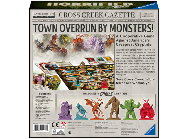 Horrified American Monsters Brettspill 
