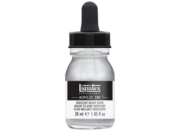 Ink Acrylic Iridescent Bright Silver Liquitex 236 - 30 ml