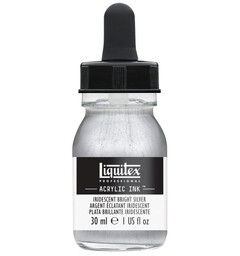 Ink Acrylic Iridescent Bright Silver Liquitex 236 - 30 ml