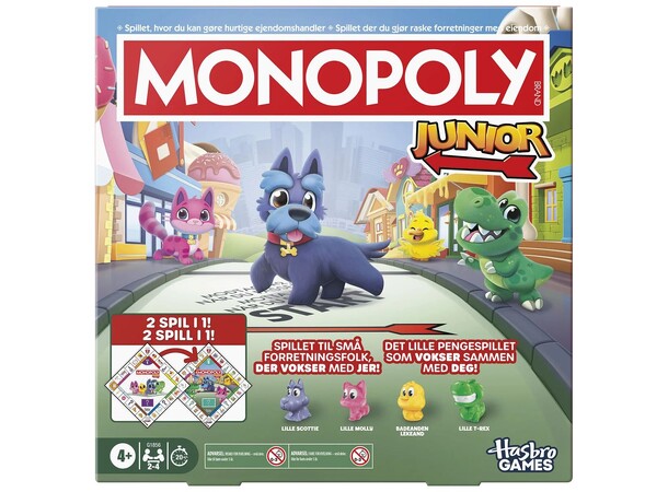 Monopoly Junior 2-i-1 - NORSK 
