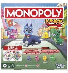 Monopoly Junior 2-i-1 Brettspill Norsk utgave