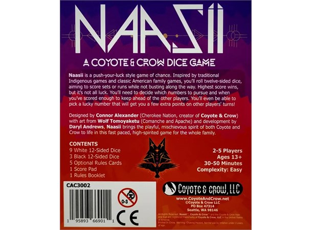 Naasii A Coyote & Crow Dice Game Terningspill