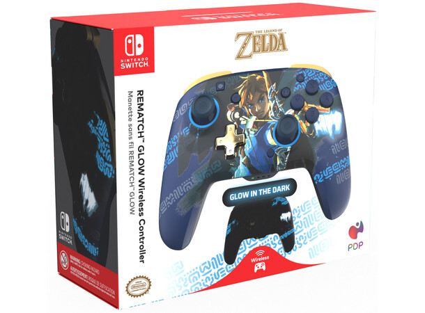PDP Rematch Controller for Switch Link Wireless Controller - Glow in the Dark 