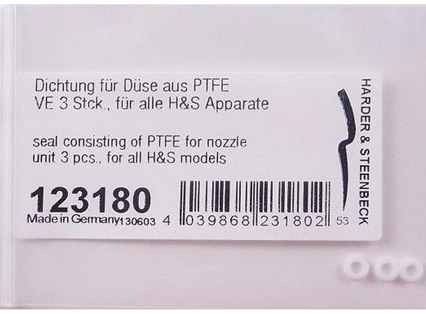 Pakningssett H&S PTFE for nozzle 3stk Harder & Steenbeck 123180