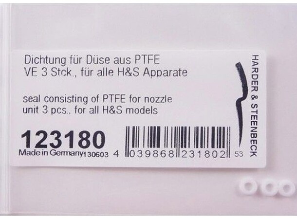 Pakningssett H&S PTFE för nozzle 3st Harder & Steenbeck 123180 