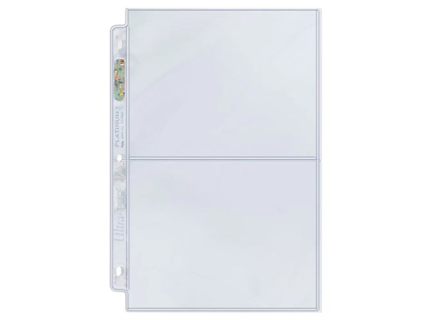 Plastlomme 2-Pocket - 100 stk Ultra Pro Platinum Series