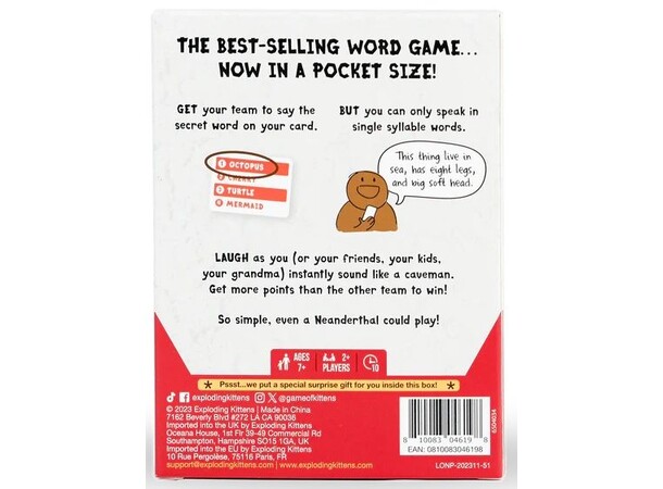 Poetry For Neanderthals - Reseutgåva Grab & Game Edition 