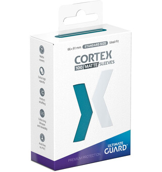 Sleeves Cortex Petrol MATTE x100 66x91 Ultimate Guard Standard Size